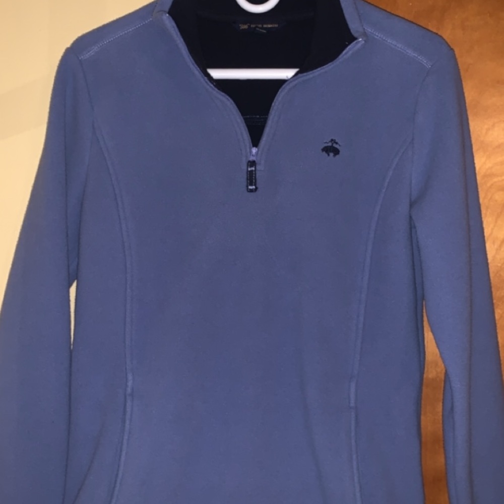 Brooks Brothers womens quarter-zip fleece pullover